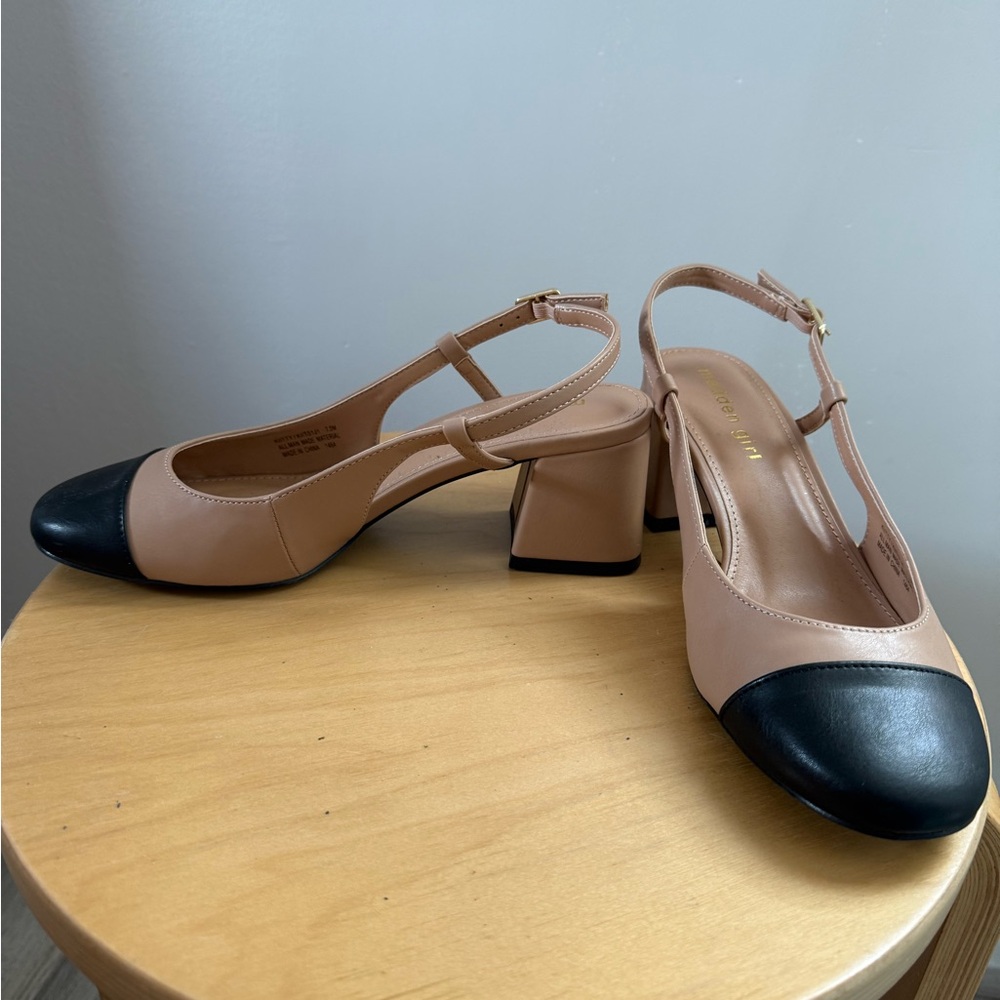 Brand New Madden Girl Keithh Slingback Block Heels | Size 7.5